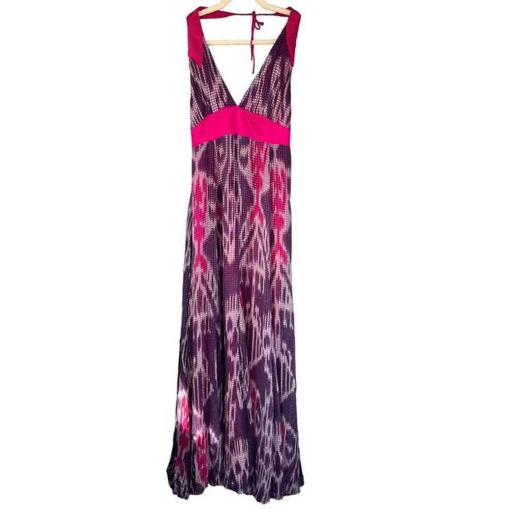 1176 Reformation Yaya Aflalo Silk Halter Maxi Dre… - image 1