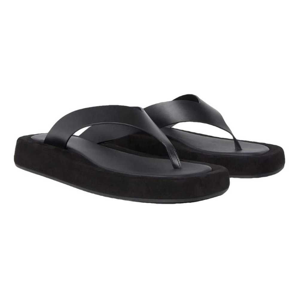 The Row Ginza leather flip flops - image 1