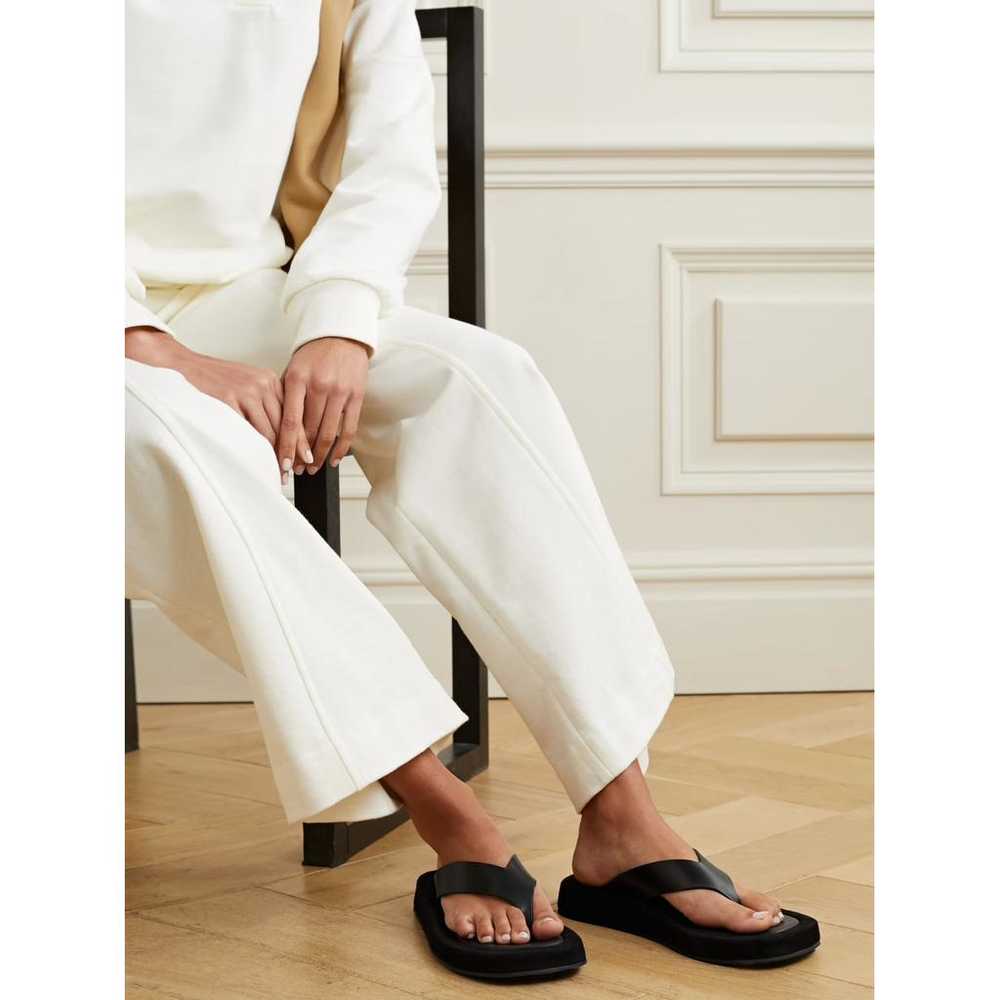 The Row Ginza leather flip flops - image 6