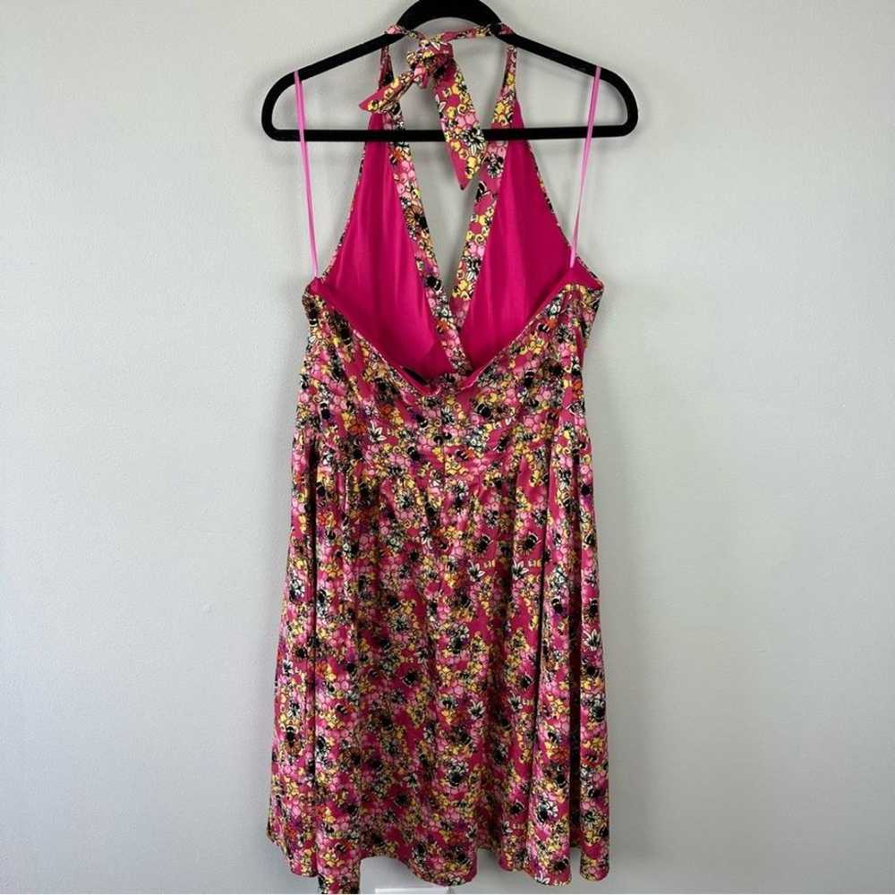 Lindy Bop Marilyn Bee Floral Halter Dress - image 2