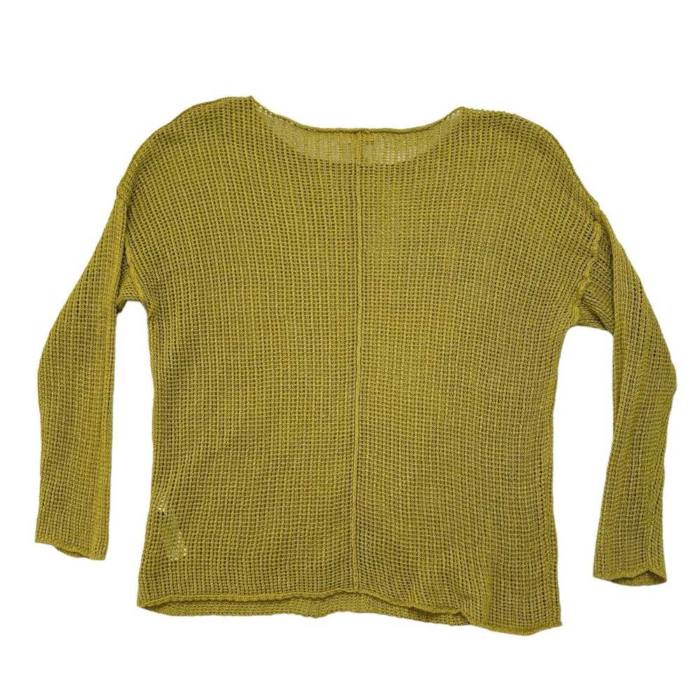 Eileen Fisher EILEEN FISHER Yellow-Green Open Kni… - image 5