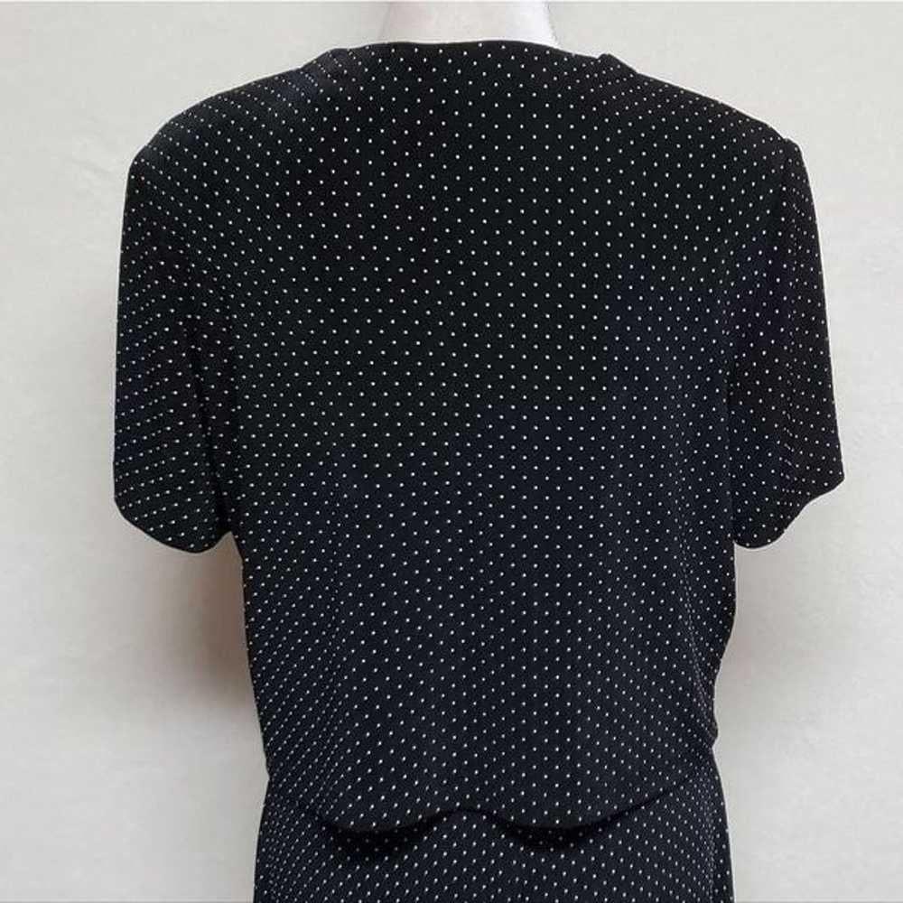 Vintage Ronni Nicole Black Swiss Dot Sleeveless M… - image 6