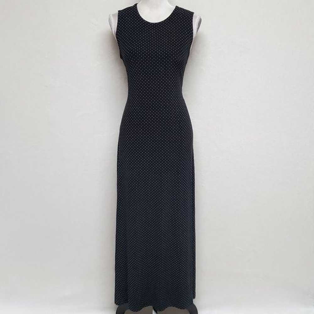 Vintage Ronni Nicole Black Swiss Dot Sleeveless M… - image 7