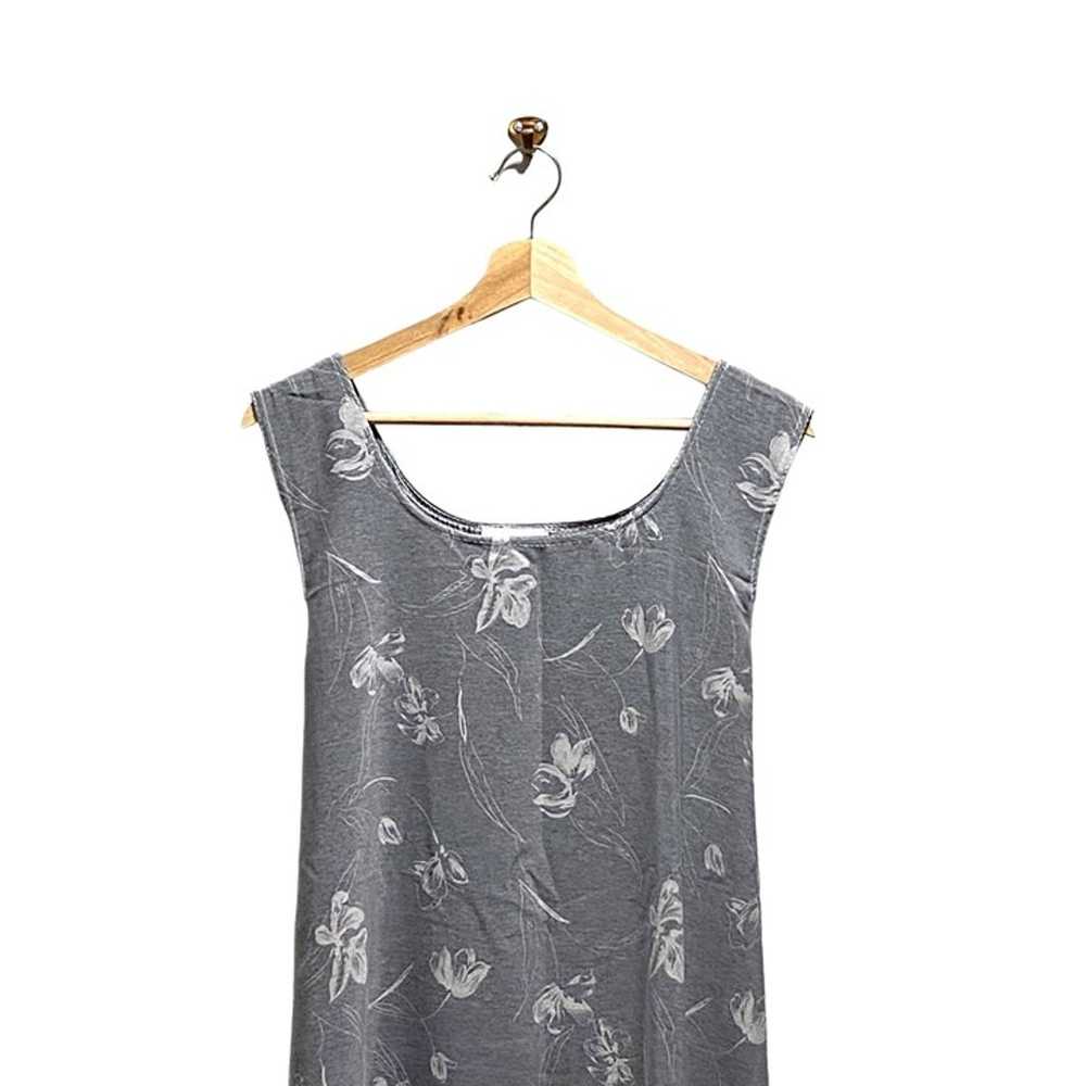 Awesomewear Vintage Midi Shift Dress Gray Size XL… - image 4