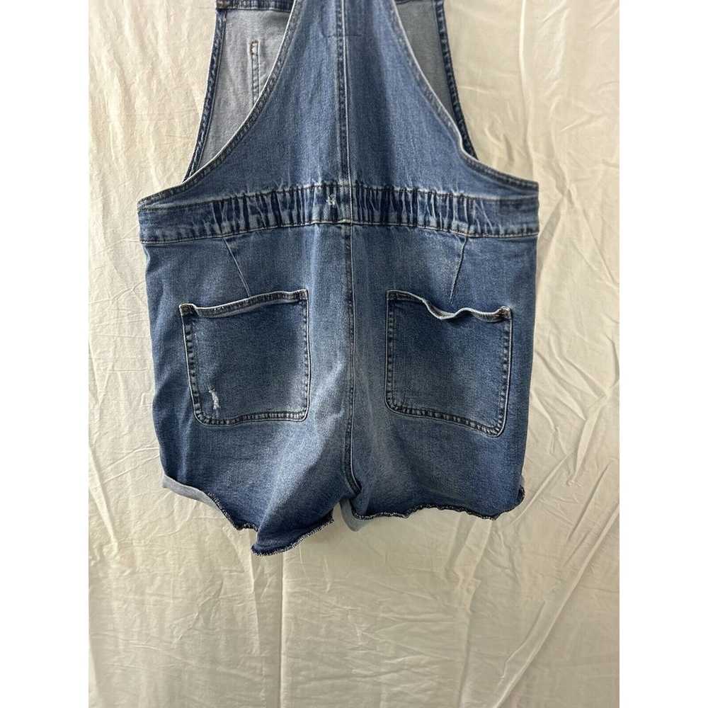 Vintage Short Overalls Shortalls Women XL Y2K 90s… - image 10