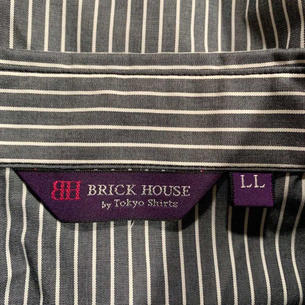 【BRICK HOUSE】(LL) Stripe frill shirt one-piece wi… - image 6