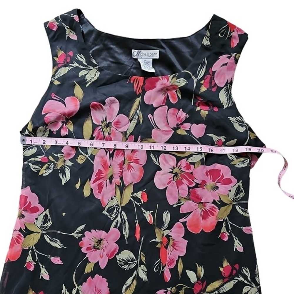 Dressbarn Size 20W Black Sleeveless Floral Vintag… - image 6