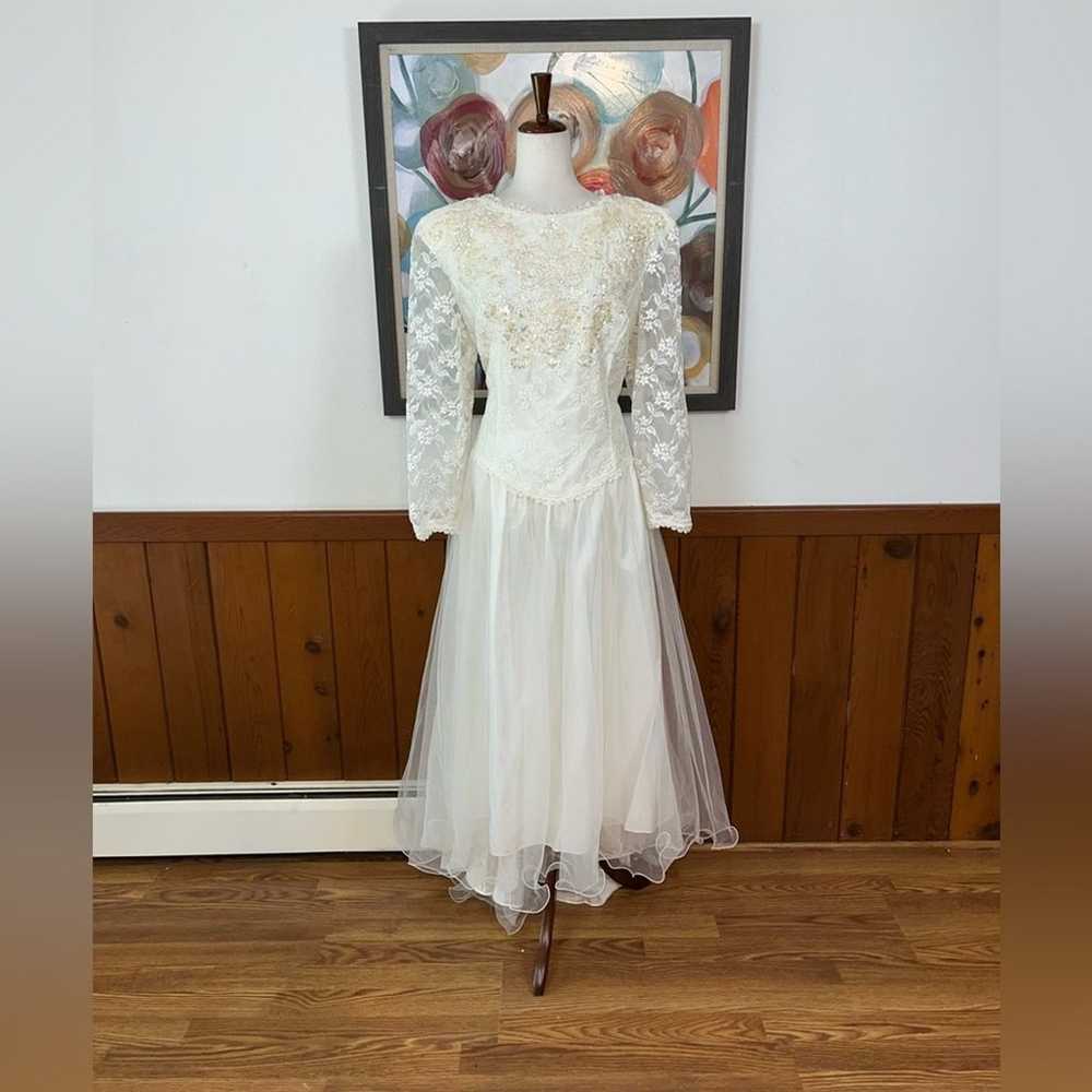 Beautiful New Vintage 90s Alfred Angelo Dream Mak… - image 2