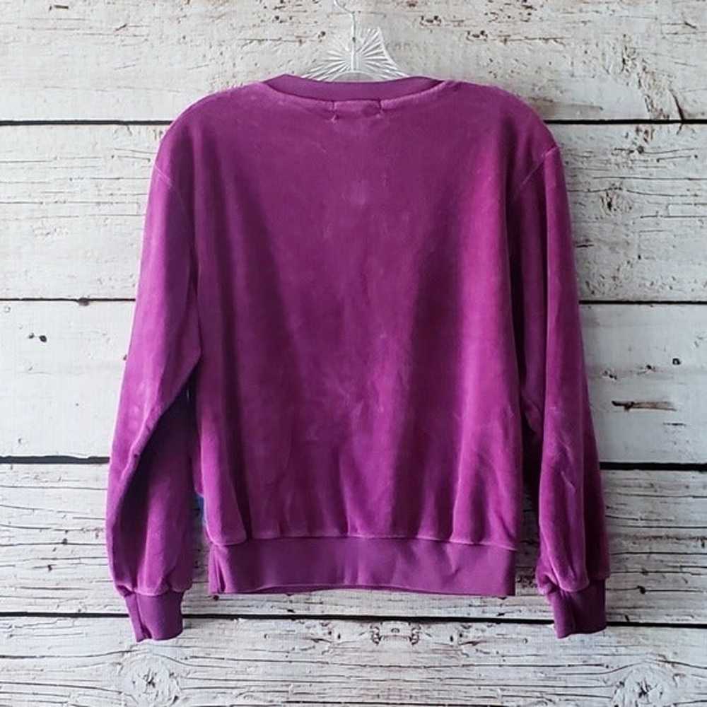 Oleg Cassini Vintage Velour Sweater S - image 2