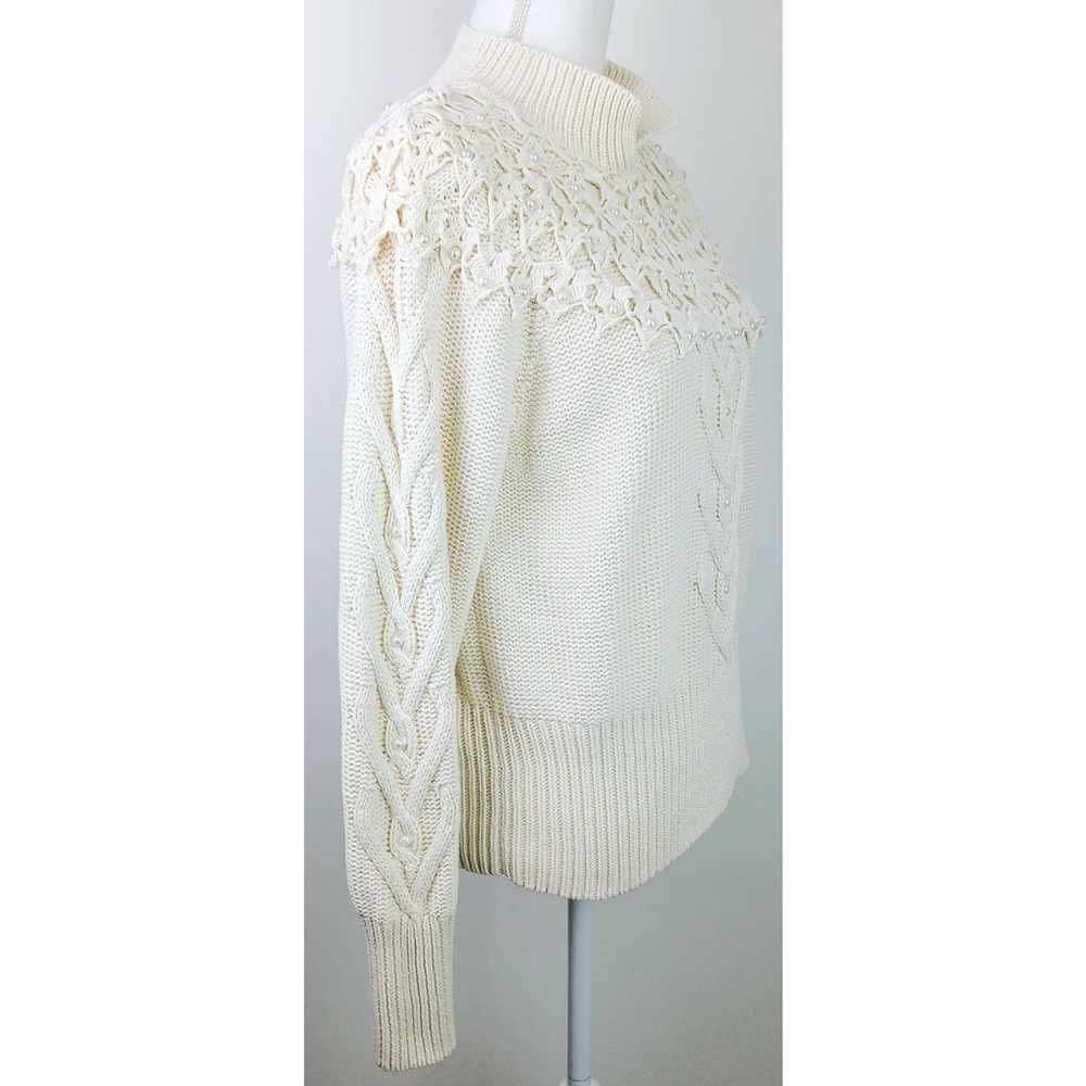 Sarah Taylor Collection VTG SZ M Cable Knit Cream… - image 4