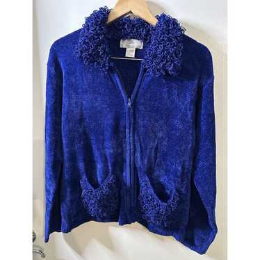 Vintage Lisa International  Sweater-L . Royal Blue