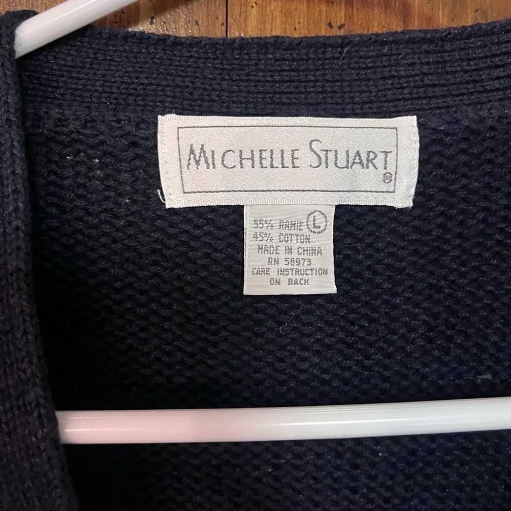 Vintage Michelle Stuart collection cardigan sweat… - image 3