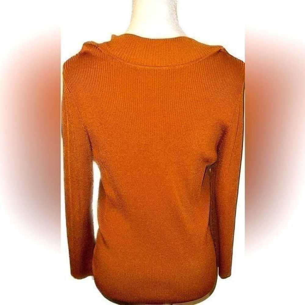 NWOT Jones New York vintage, unworn rust color V-… - image 2