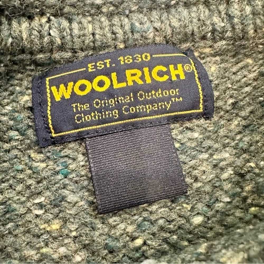 Vintage Woolrich Green Wool Sledding Sweater - image 5