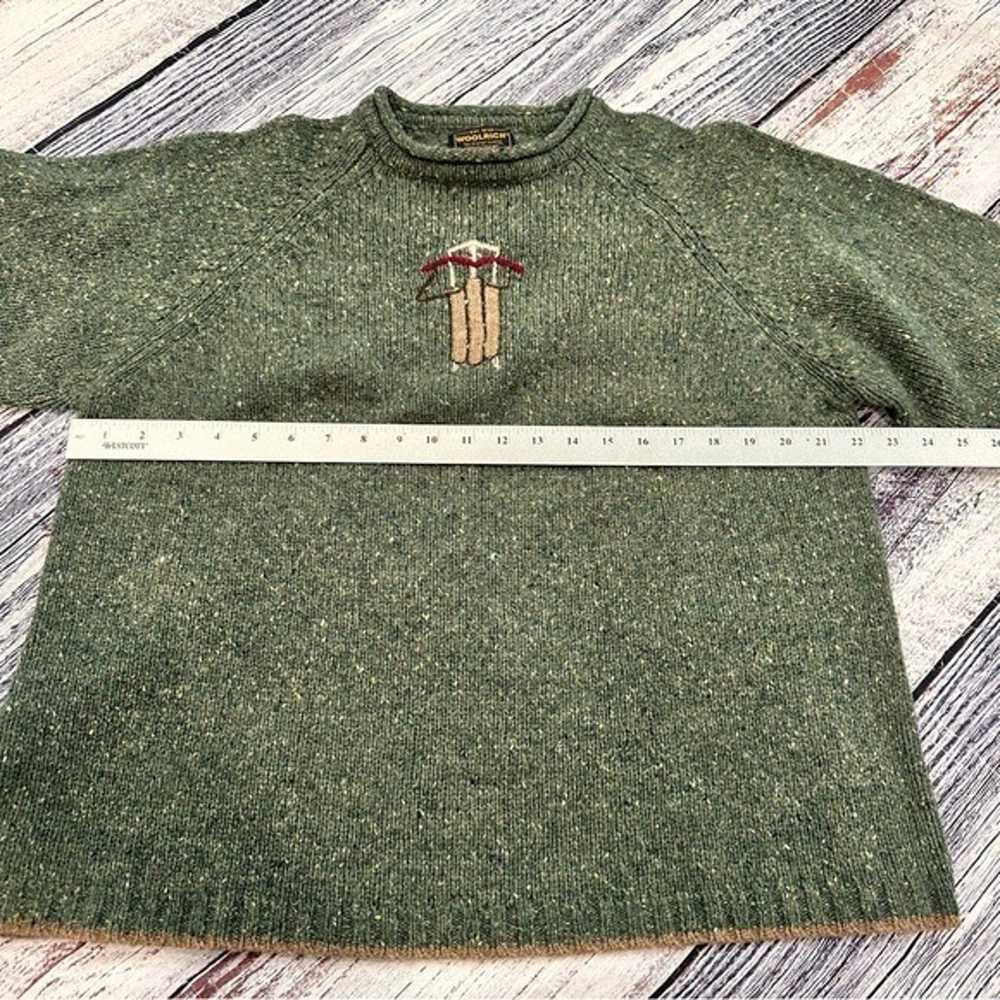 Vintage Woolrich Green Wool Sledding Sweater - image 8