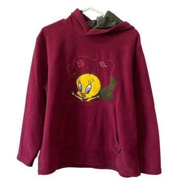 VINTAGE LOONEY TUNES TWEETY FLEECE PULLOVER - image 1