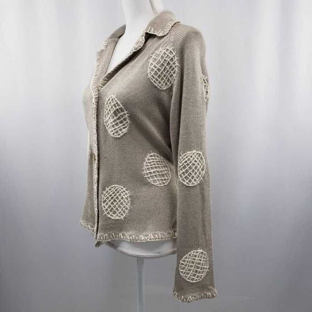 Michael Simon Vintage 1990s Sweater Cardigan Knit… - image 3