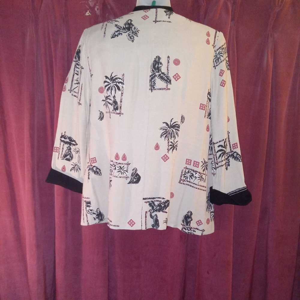 John Roberts Light Weight Open Front Jacket Asian… - image 2