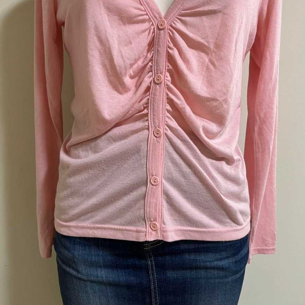 y2k Heisei gal 00s tops cardigan pink - image 3