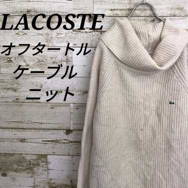 【k5817】Rare USA vintage Lacoste embroidered logo p