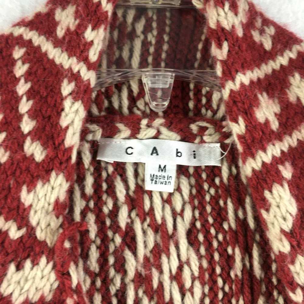 Vintage CAbi Sweater Womens M Shrug Carigan Red F… - image 4