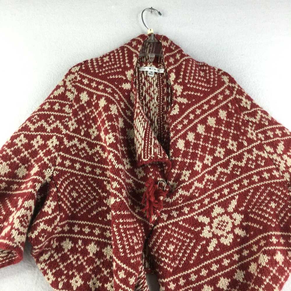 Vintage CAbi Sweater Womens M Shrug Carigan Red F… - image 5