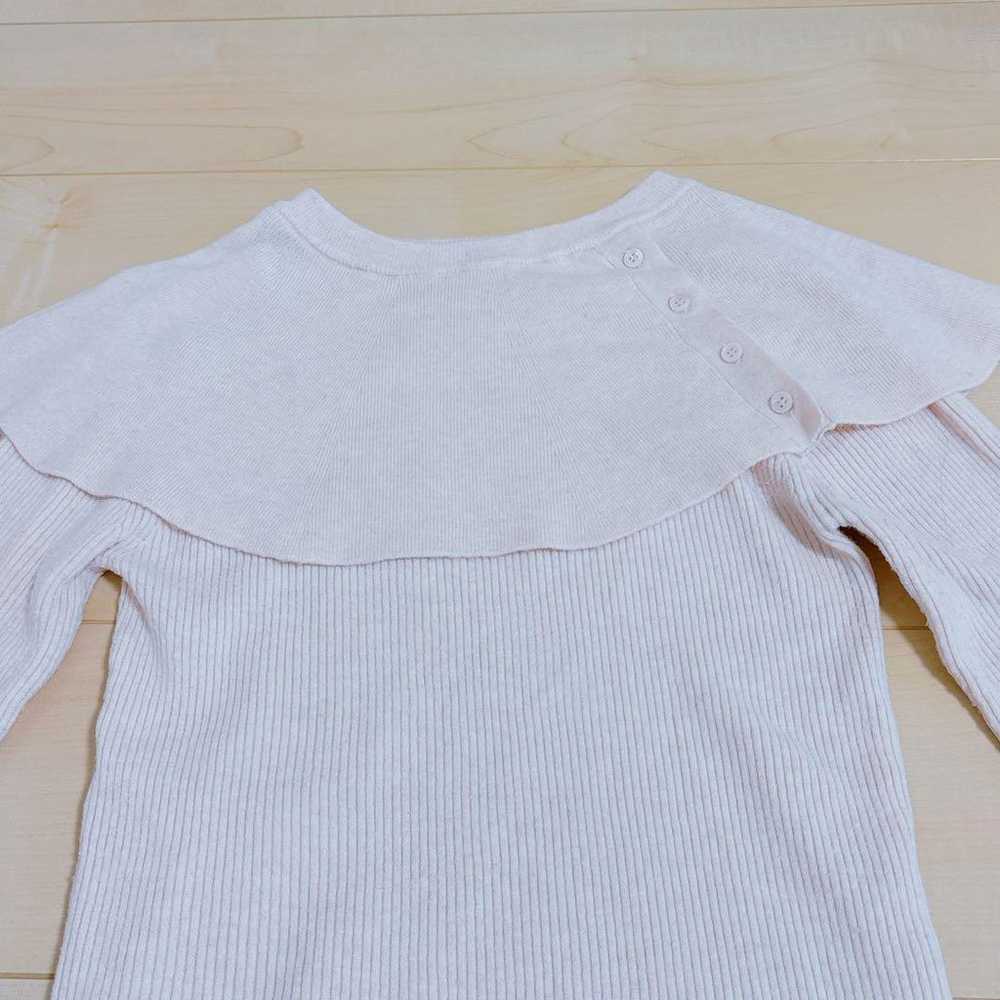 【La Lieve Vanille】Flare Sleeve Cape Knit Top Pink… - image 12