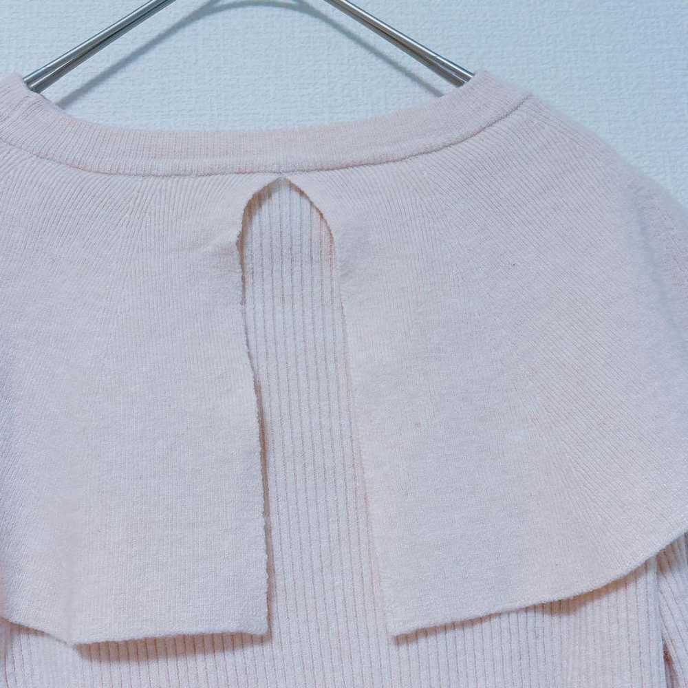 【La Lieve Vanille】Flare Sleeve Cape Knit Top Pink… - image 9