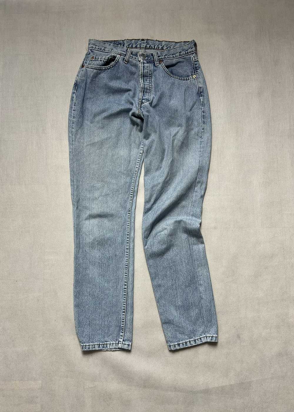 Levi's Pants Levi’s 501 baby blue jeans vintage - image 3