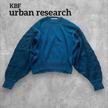 KBF Urban Research Blue M-L Loose Fit Casual Knit 