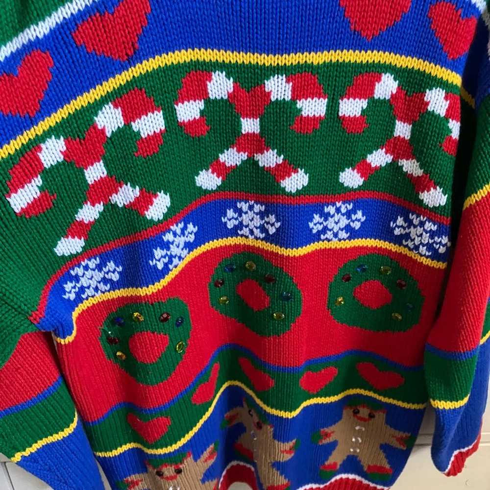 Vintage Christmas Sweater Ugly Christmas Sweater - image 2