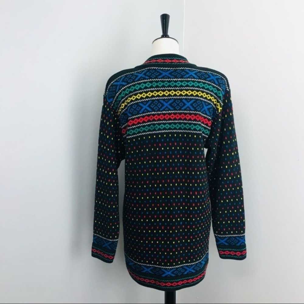 Liz Wear Claiborne Vintage Ski Sweater Womens Med… - image 4