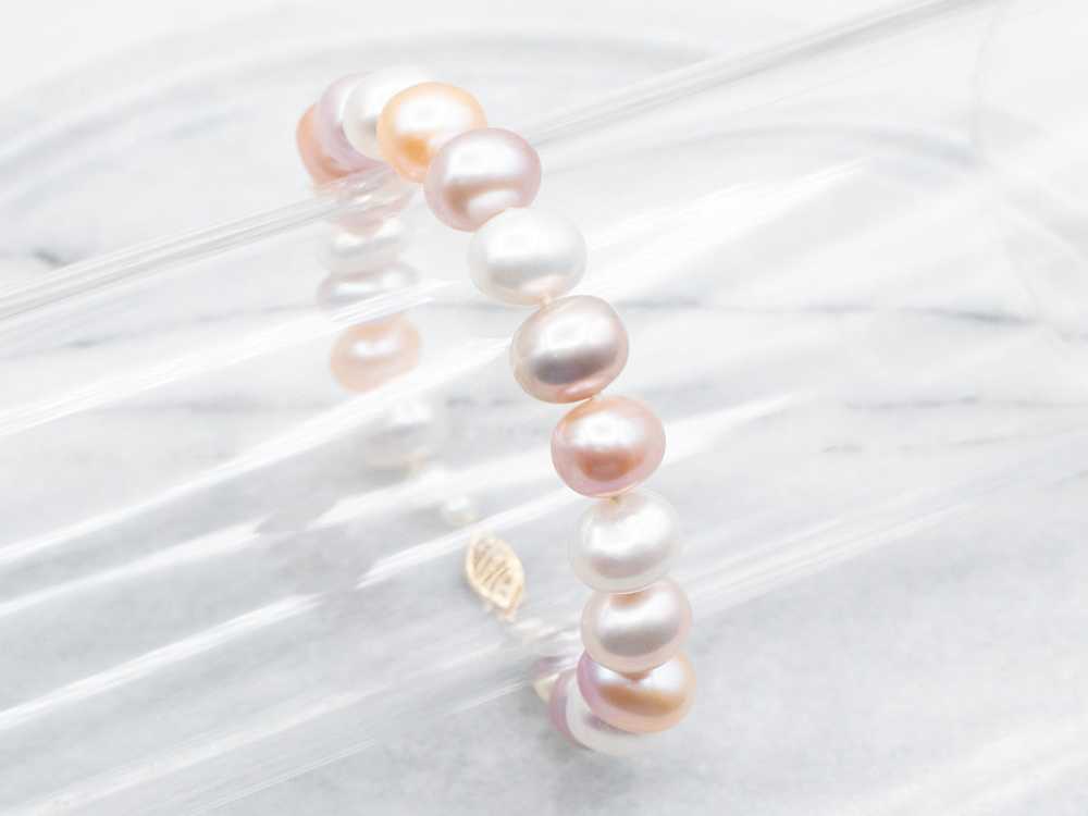 Multi Color Freshwater Pearl Bracelet - image 1