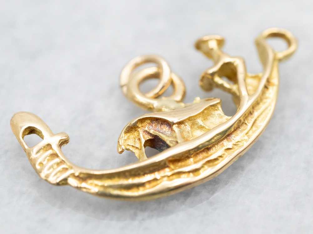 Gold Gondola Charm - image 2