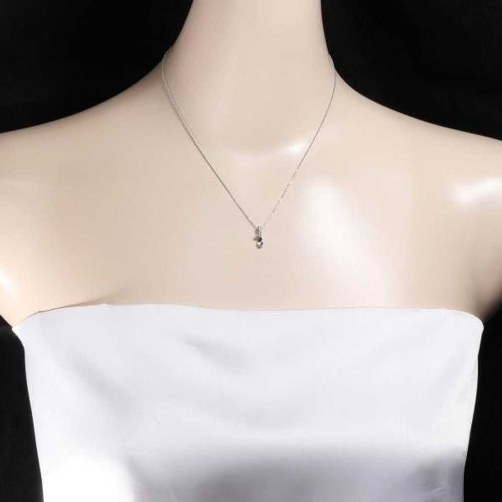 Other Other K18 White Gold Diamond Necklace 39cm … - image 3