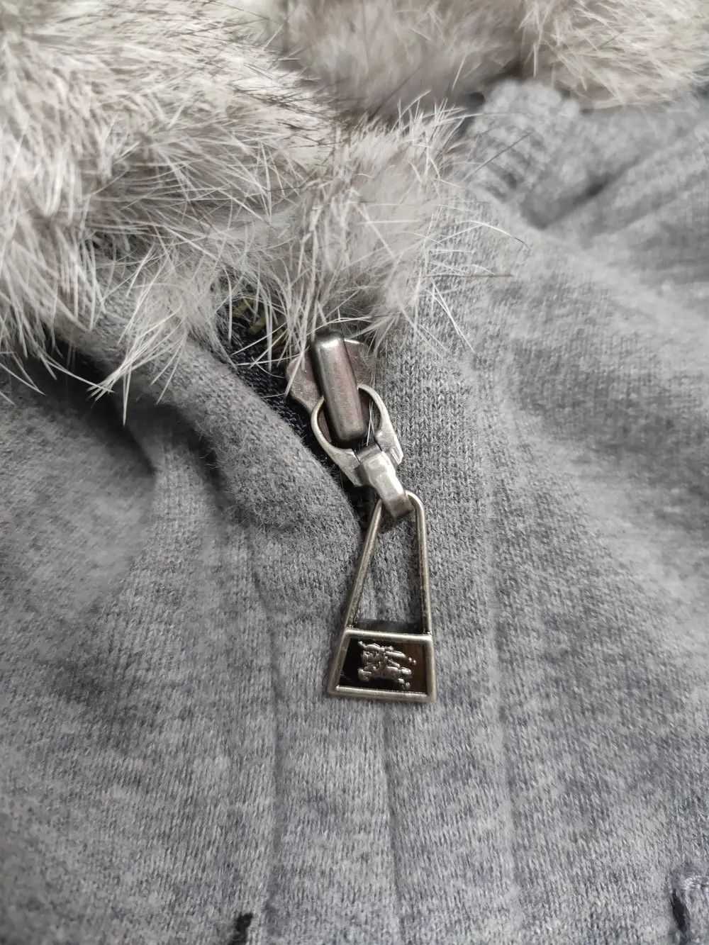 Burberry Burberry blue label fur hooded sweatshirt - image 4