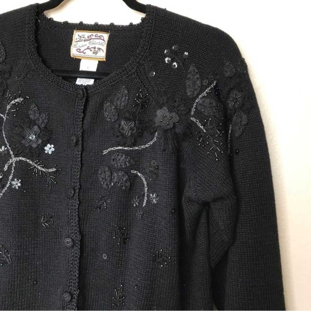 VTG Heirloom Collectibles 2003 Black Embellished … - image 3