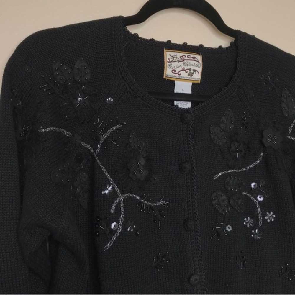 VTG Heirloom Collectibles 2003 Black Embellished … - image 4