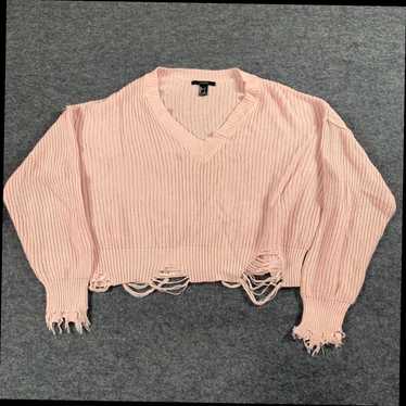 Forever 21 Forever 21 Sweater Womens Small Pink O… - image 1