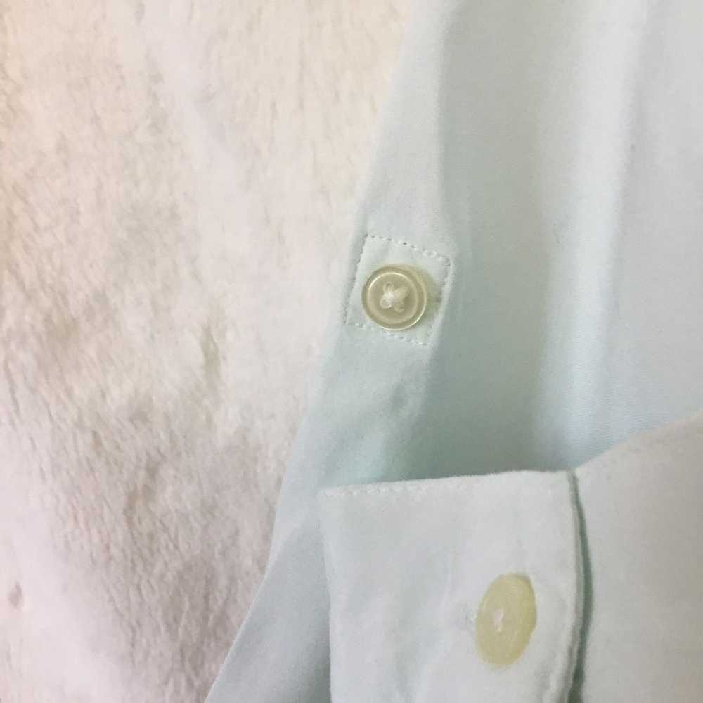 Loft Loft Mint Green Long Sleeve Shirt - image 11