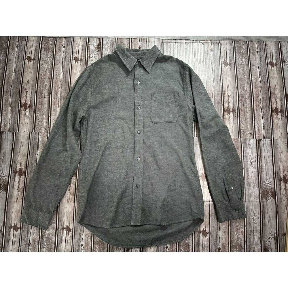 Buck Mason Buck Mason Twill Shirt color Charcoal … - image 1