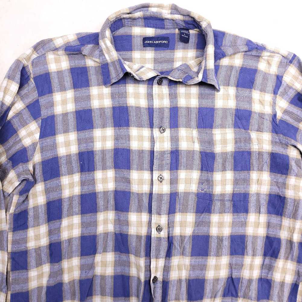 John Ashford John Ashford Tartan Flannel Shirt Me… - image 1