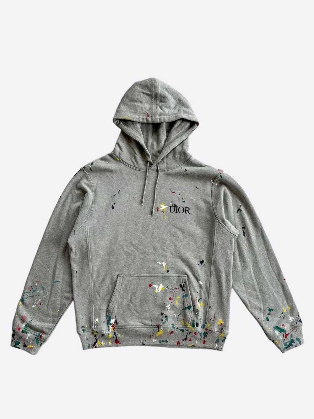 Dior Dior Grey Paint Splatter Embroidered Logo Ho… - image 1