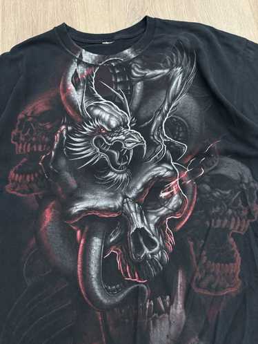 Affliction × Tapout × Vintage Y2K DRAGON & SKULLS 