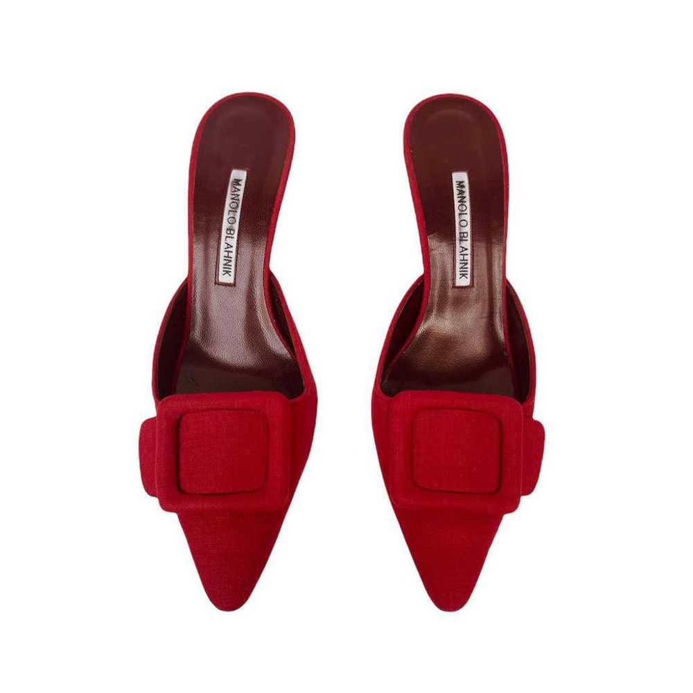 Manolo Blahnik Maysale cloth mules & clogs - image 2