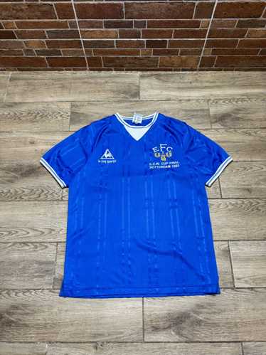 Soccer Jersey × Vintage EVERTON FC SCORE DRAW 198… - image 1