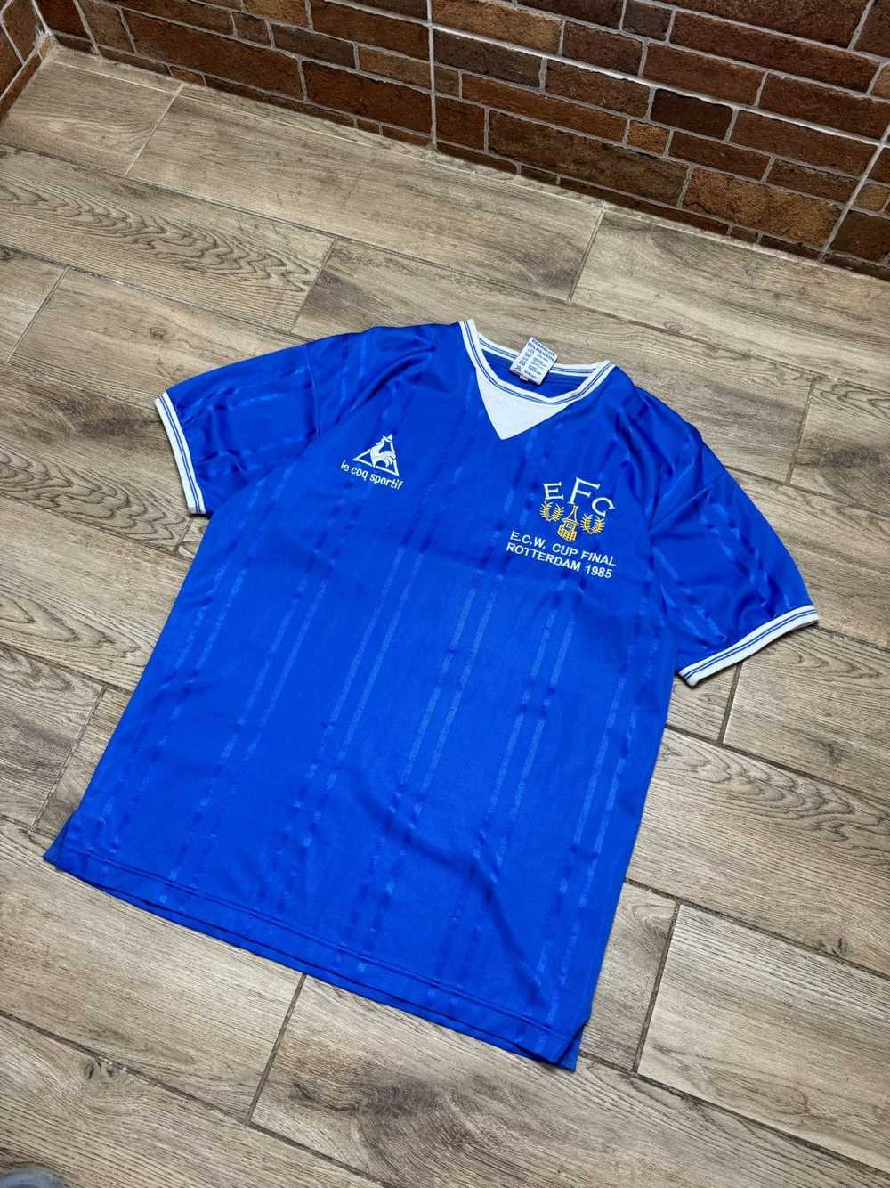 Soccer Jersey × Vintage EVERTON FC SCORE DRAW 198… - image 2