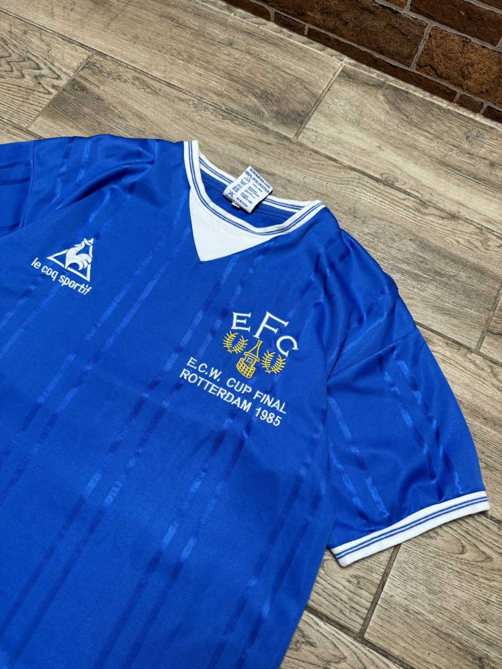 Soccer Jersey × Vintage EVERTON FC SCORE DRAW 198… - image 3