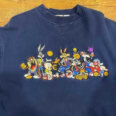 Vintage 1991 Acme Clothing Looney Tunes Blue Pull… - image 1