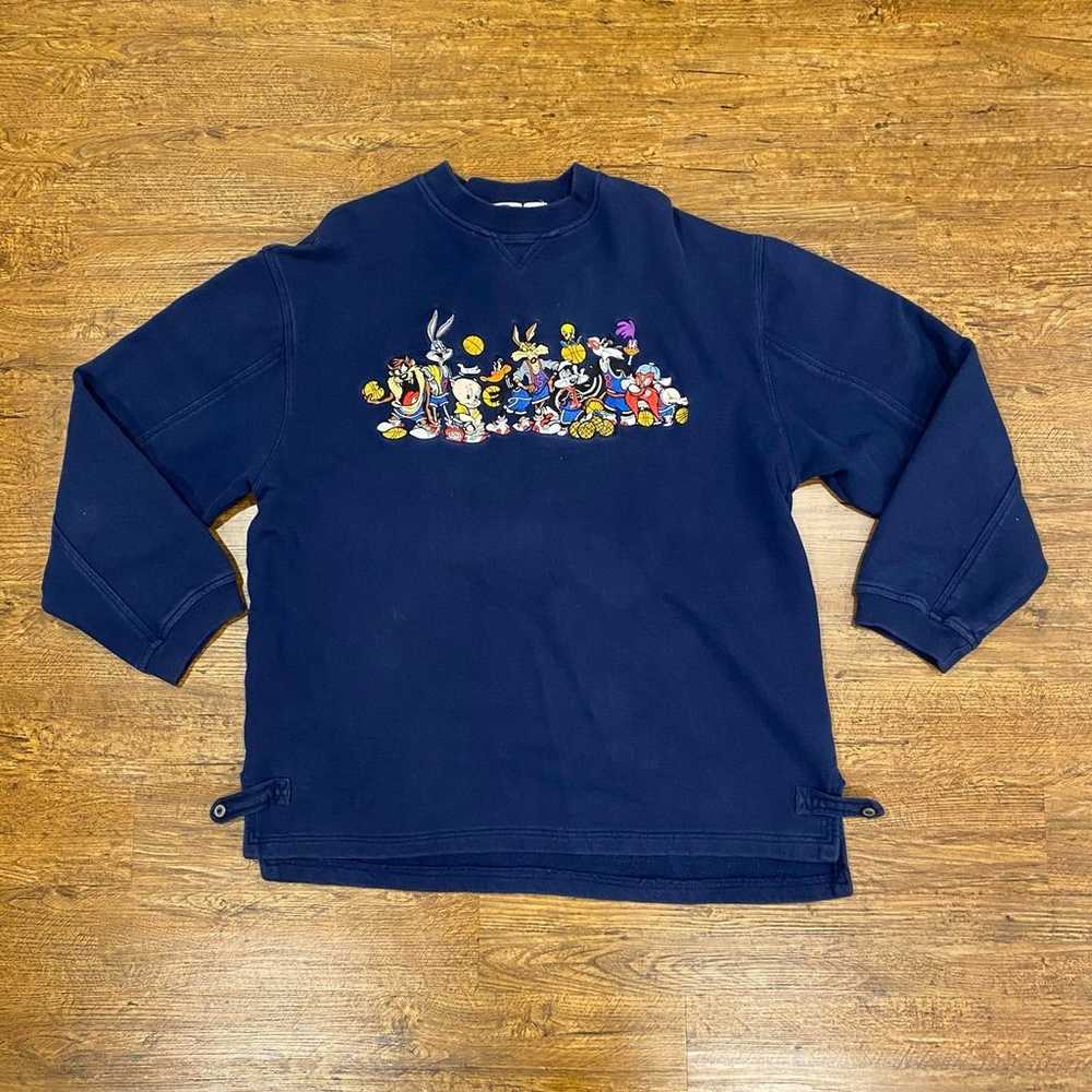 Vintage 1991 Acme Clothing Looney Tunes Blue Pull… - image 2